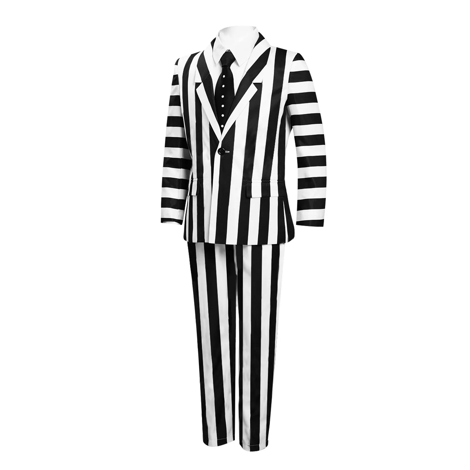 New Beetle Juice Infernal Master Cos Costume Beetle Juice Cosplay Halloween Performance Costume