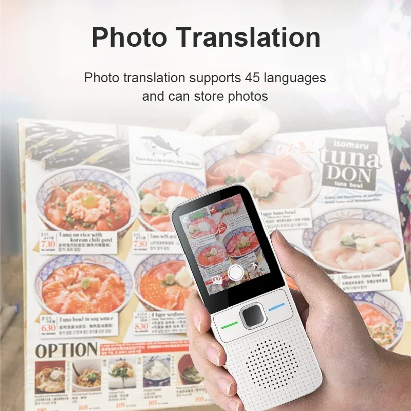 2024 newest Smart Translator 137 Multi Languages In Real Time Online Instant Off Line Translation AI Learning Conversion T10