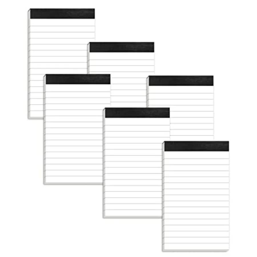 6 Pack Small Notepads Refills Memo Pads Lined Writing Note Pads with 0 Sheets Note Pad Paper in Each Pad Mini Pocket Notebook R