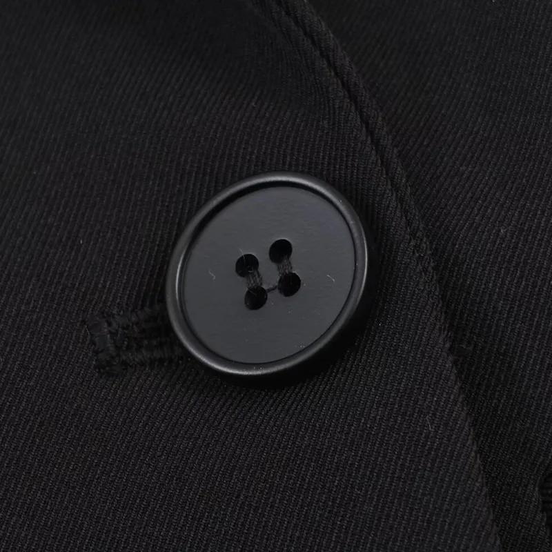 EAEOVNI وشاح طوق المرأة البدلة السترة موضة التباين اللون كم طويل زر مزدوج ملابس خارجية سترة معطف 2026 جديد