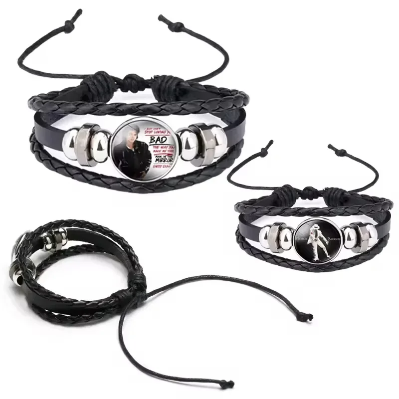 2026 New Fashion Jewelry Bracelet Cartoon Anime Michael Jackson Accessory Kids Holiday Birthday Present