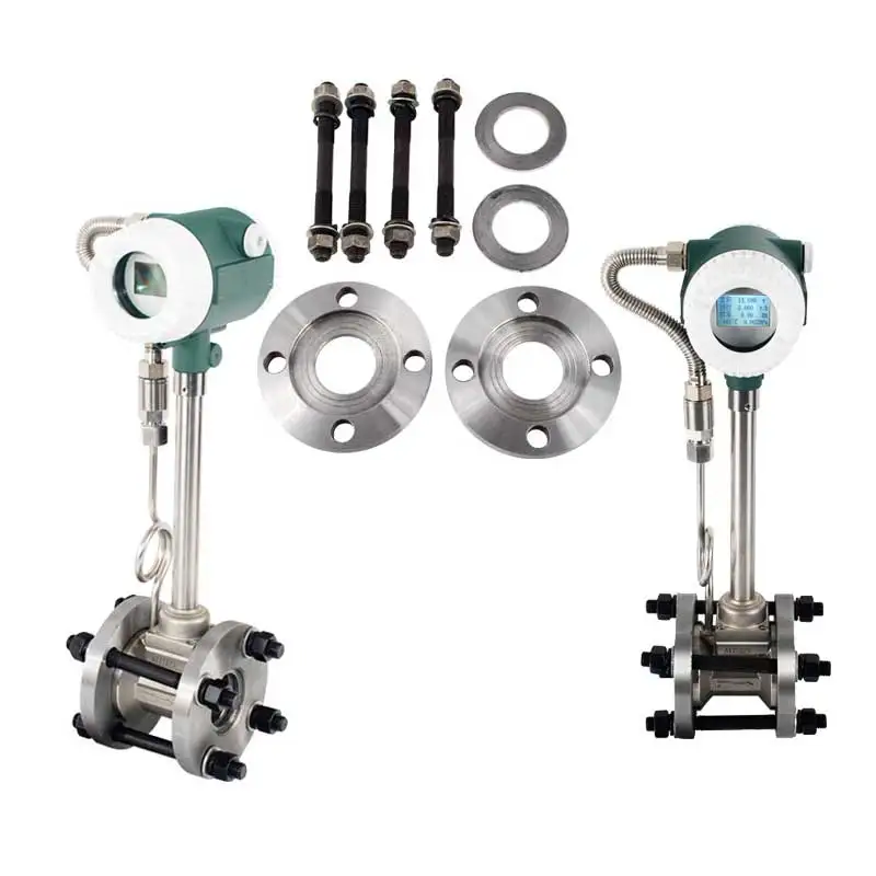 Digital Steam Vortex Air Flow Meter Price Intelligent Steam Compressed Air High-precision Gas Count Display Flowmeter