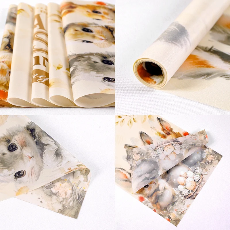 2025 Vintage Easter Table Runner Polyester Bunny Dining Table Cloth Spring Holiday Happy Easter Decoration For Home Party Gifts