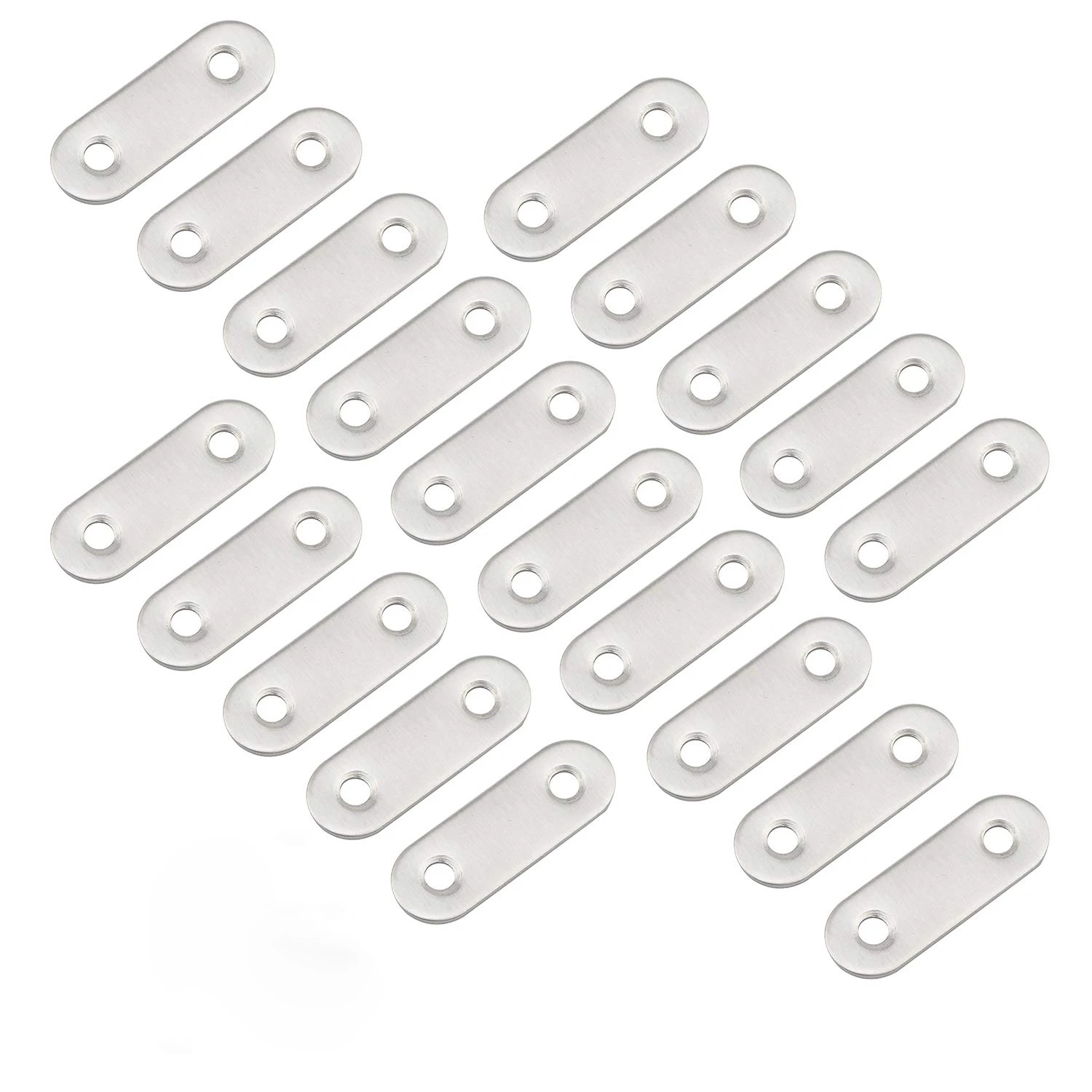 Stainless Steel Corner Bracket Mending Joining Plate Repairing Fixing Connector Furniture Cabinet Shelves Flat Straight Brace