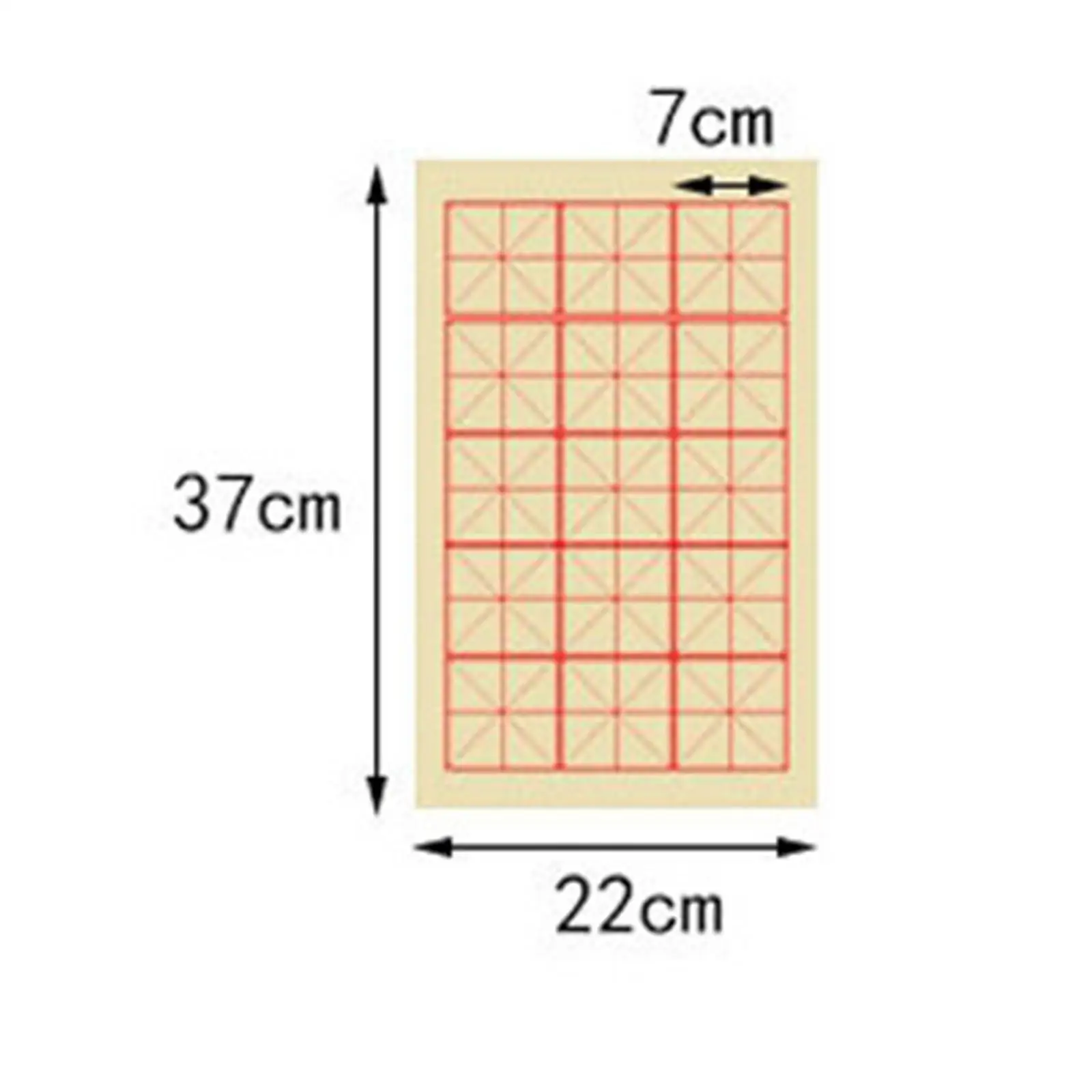 Chinese Calligraphy Brush Writing Sumi Paper with Grids for Intermediate Calligraphy Practice