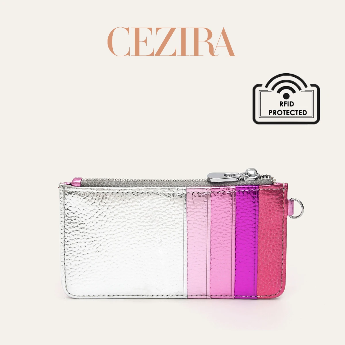 CR Metallische Regenbogenstreifen Kleine Quadratische Umhängetasche Damen PU Veganes Leder Magnetverschluss Metallkette Schultertasche Alltagstasche