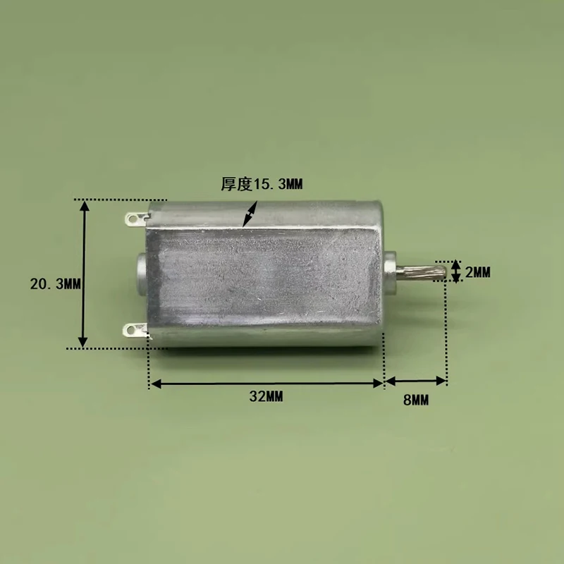 FK-180SH DC3V 6V 7.4V 9V 12V 15000RPM High Speed Metal Brush Mini 20mm Electric Motor Knurled Shaft DIY Hobby Toy Car Boat Model