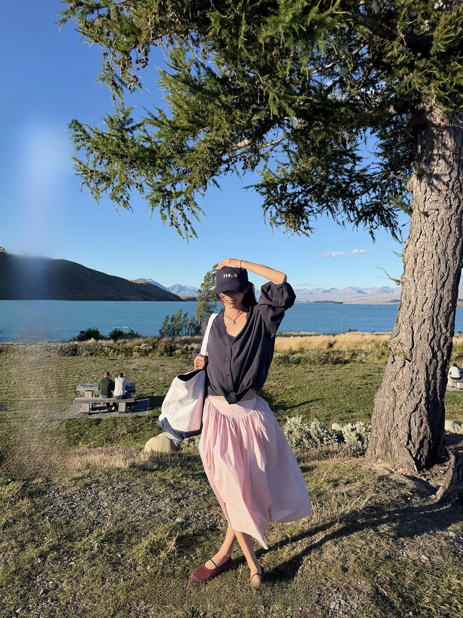 

Юбка А-силуэта с высокой талией Obliviate, женская летняя длинная розовая юбка, модная, элегантная, из смесового хлопка и нейлона