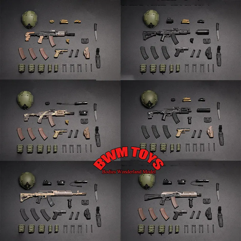 

In Stock EASY&SIMPLE ES 06045 1/6 Male Soldier Mini Gun Equipment Set AK Series Model Accessories For 12'' Action Figure Doll