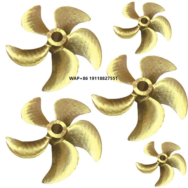

High Quality Copper Alloy 66 Inches 5 Blade/Wing Small Boat Propeller
