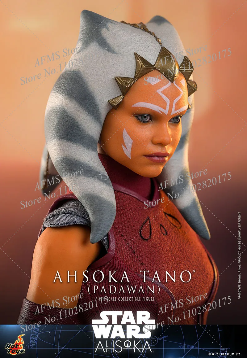 Juguetes calientes TMS123 ‌   Figura coleccionable a escala 1/6 Star Wars Ahsoka Ahsoka Tano Jedi Padawan 12 pulgadas mujeres soldado figuras de acción muñecas