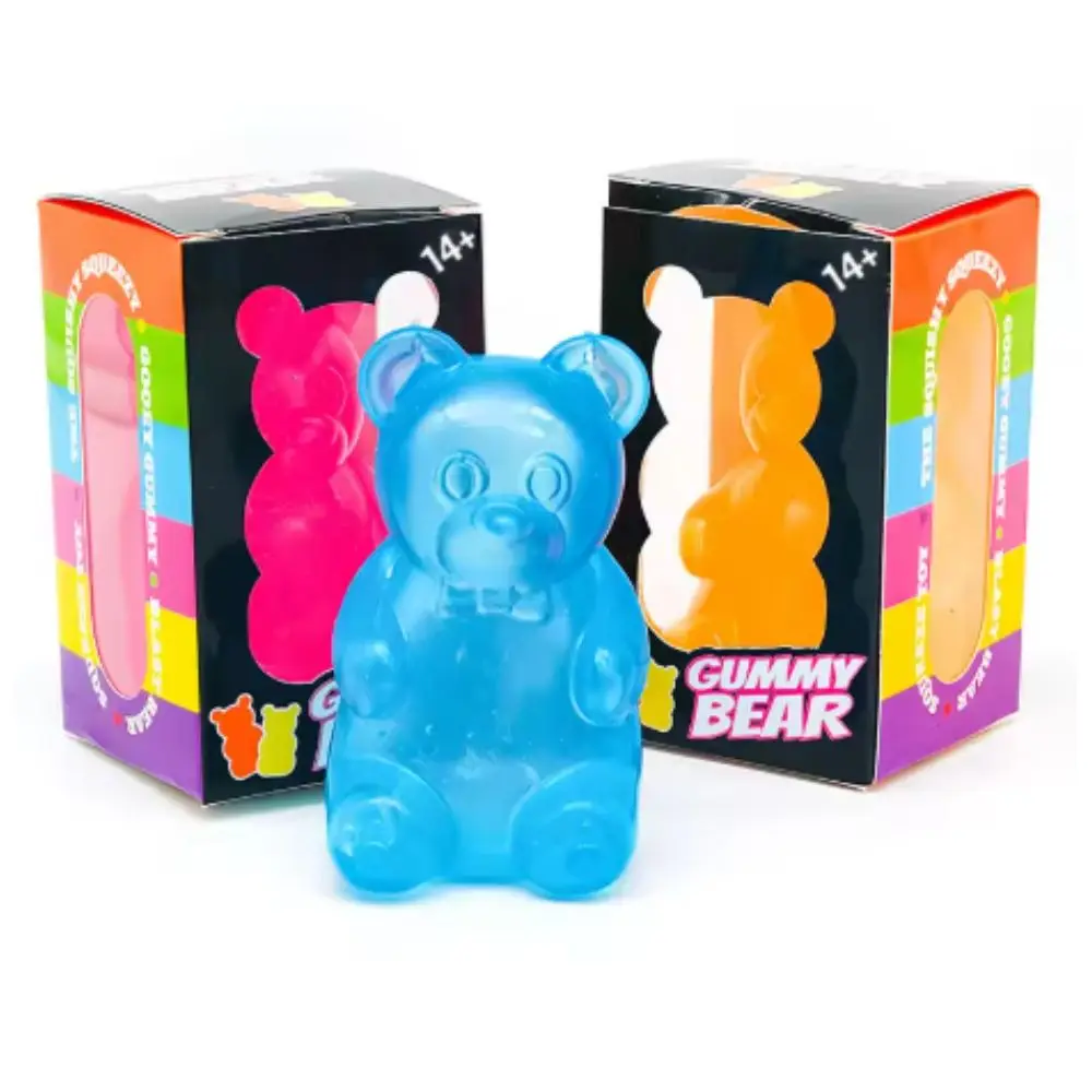 Bear shaped sensory modeling clay toy cute, colorful, creative, novel, office decoration, pressure resistant doll