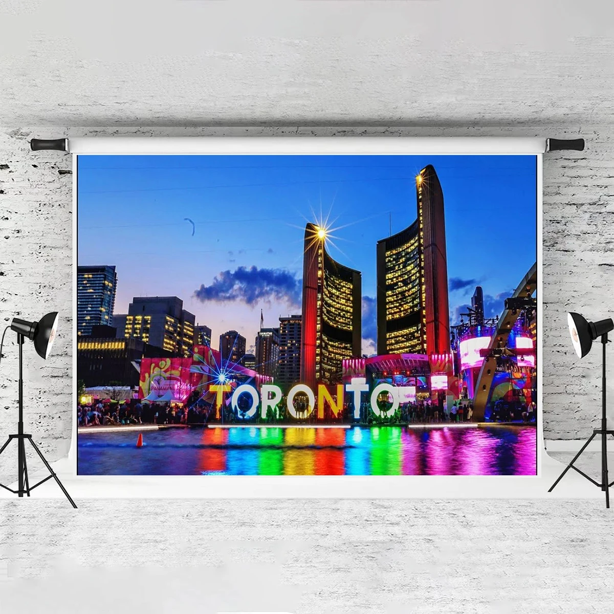 Canada Toronto Beautiful Backdrop Popular Photo Shot Photography Travel Background Birthday Decoration Photo Studio Props