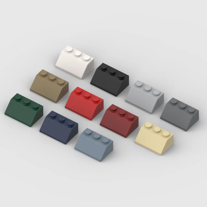 *Slope Brick 2x3 45 de.* SS332 20pcs DIY enlighten block brick part No.3038  Compatible With Other Assembles Particles