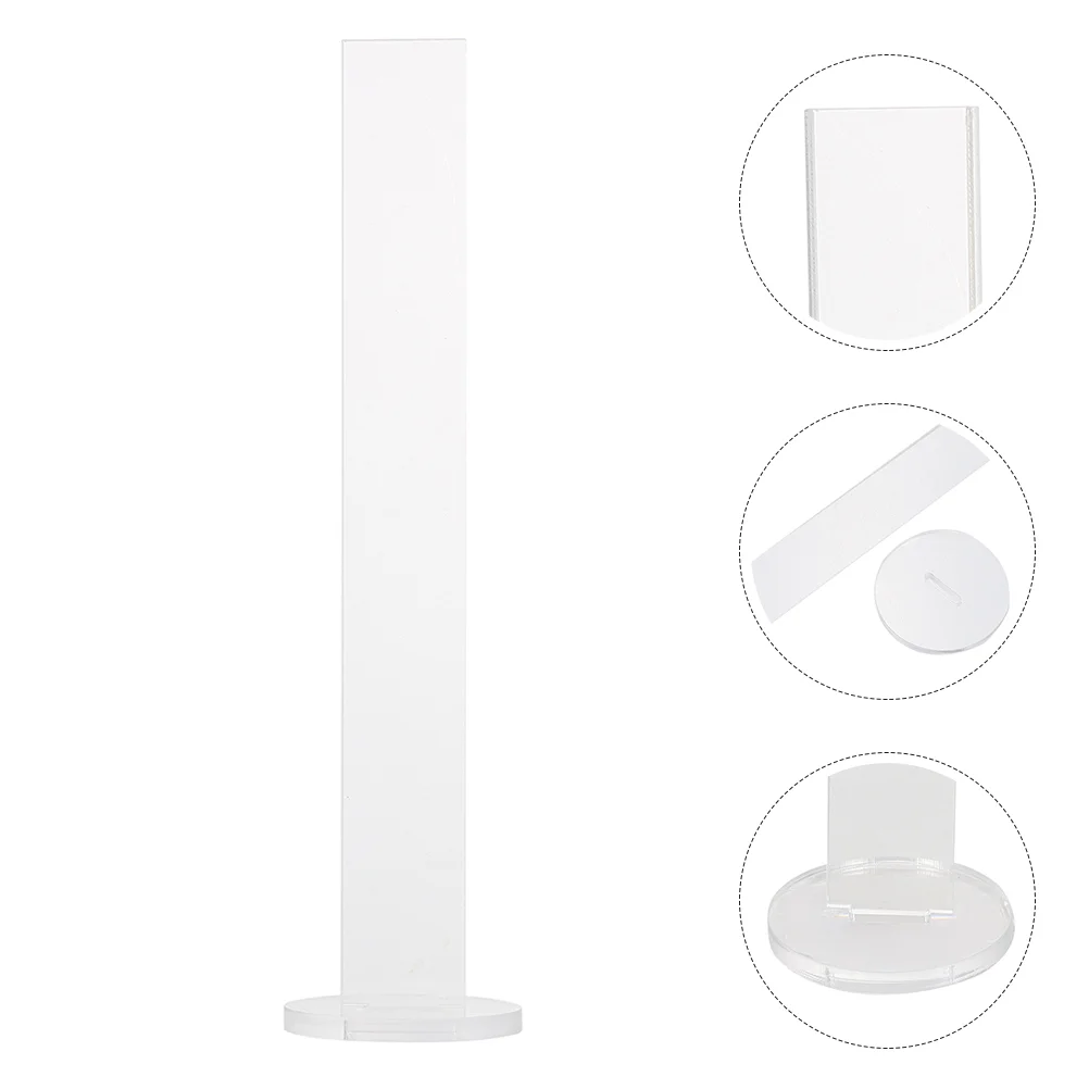 3 Pcs Chalk Board Paddles Acrylic Tape Holder Rack Shelf A4 Perspex Display Stand