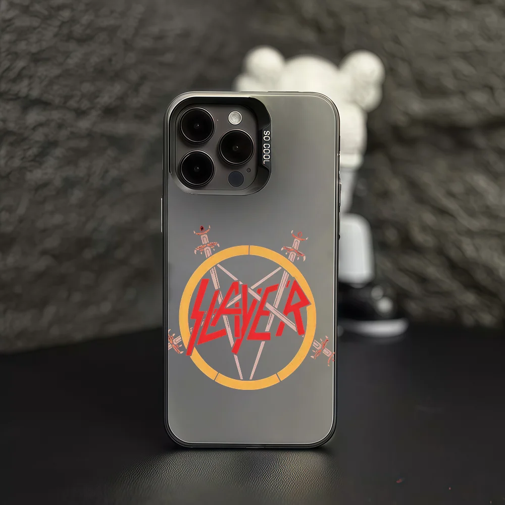 حافظة هاتف باند S-Slayer لهاتف آيفون 12 11 13 14 15 16 17 ماكس برو بلس غطاء حماية صغير IMD ملون #4