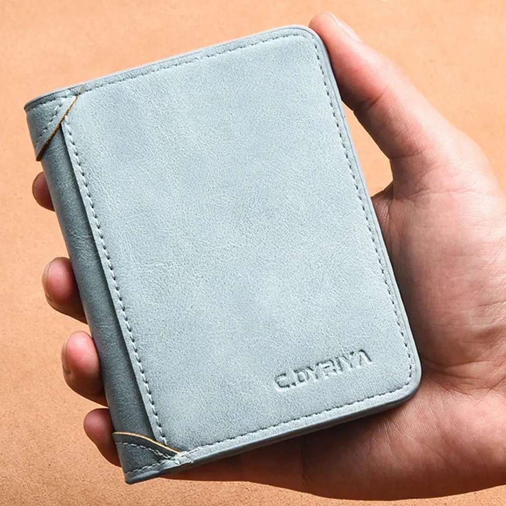 Kreative Geldbörse Männer PU Brieftasche Karte Marke Gefaltet Brieftasche Tasche Business Kupplung Tasche Geldbörse Große Kapazität ID Karte Halter Geschenk