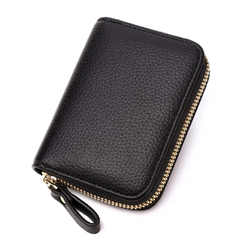 

RFID Wallets for Women Luxury Designer Card Holder Women's Purses PU Leather Zipper Female Short Wallet Cardholder card holder