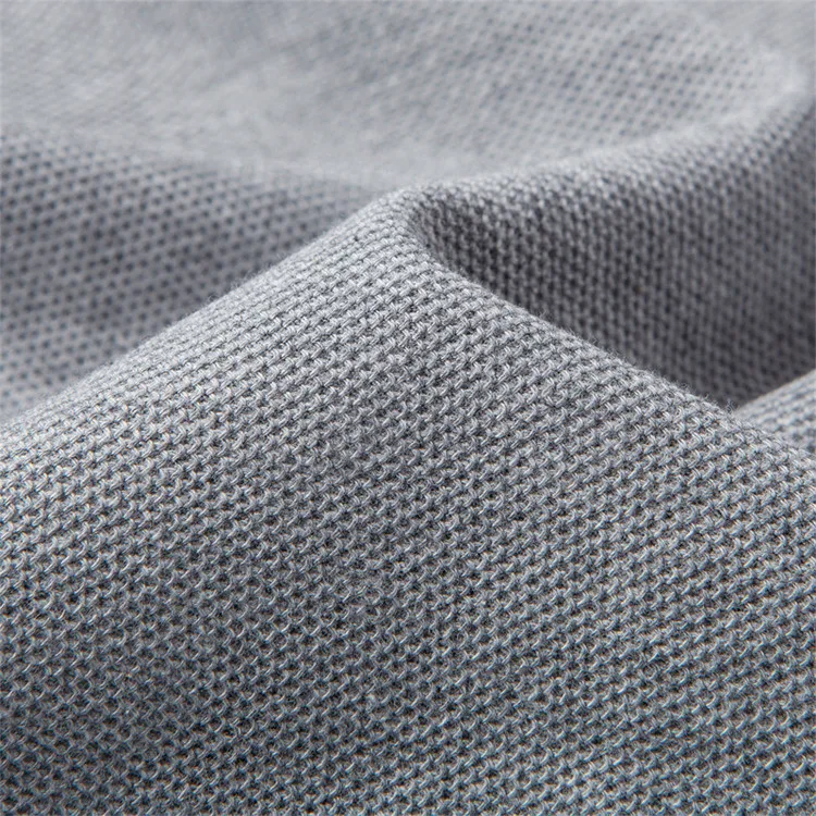 100% Mercerisierte Baumwolle Einfarbiges Business-Casual-Oberteil Herren Old Money Style Langarm-Poloshirt – Detail 9