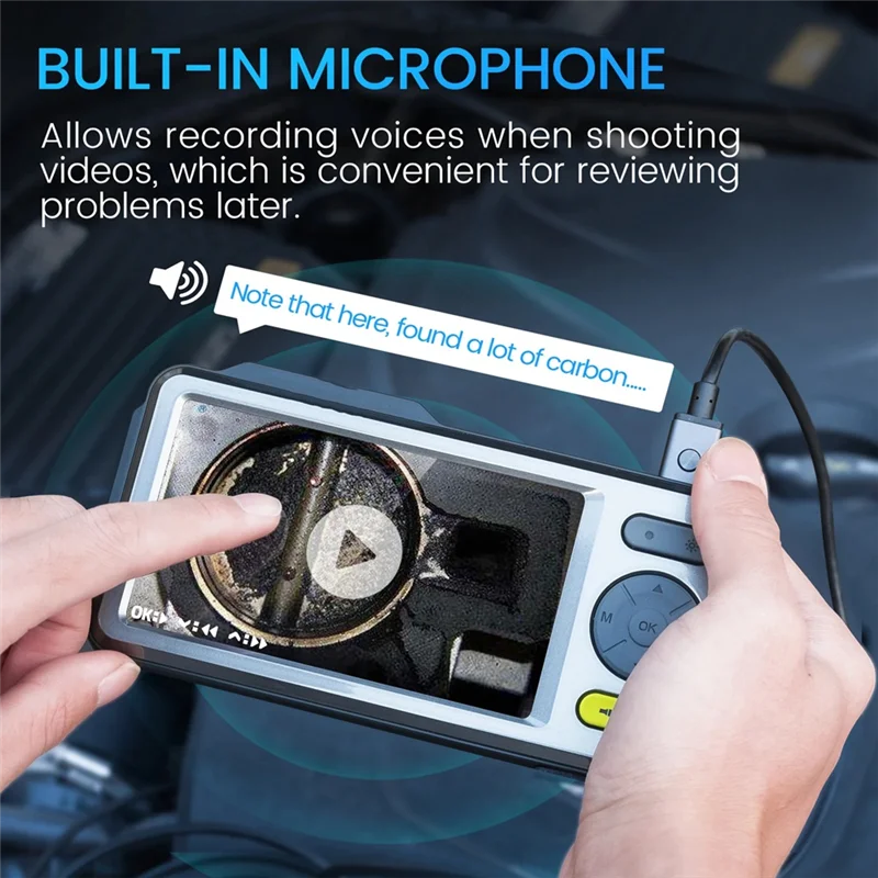 1080P Dual Camera Endoscope Inspection Camera With 5 Inch Monitor 5Mm Ultra-Slim Snake Camera Videoscope NTS500B Easy Install