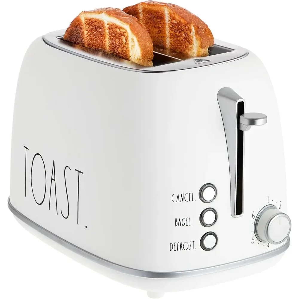 

Retro Rounded Bread Toaster, 2 Slice Stainless Steel Toaster with Removable Crumb Tray, Wide Slot with 6 Browning Levels, Bagel