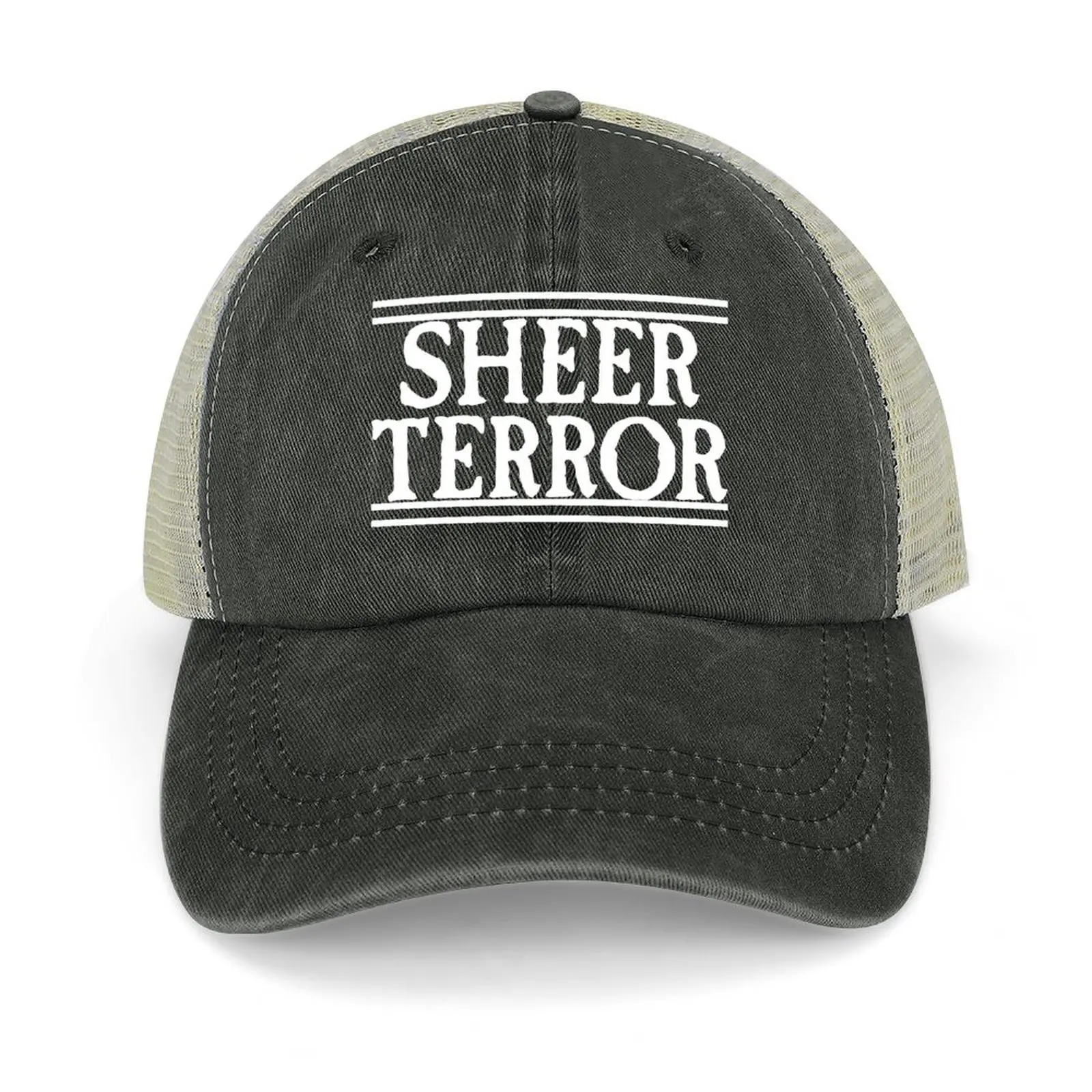 

Sheer Terror White Font Baseball Cap summer hat Dropshipping Christmas Hat Women's Beach Visor Men's