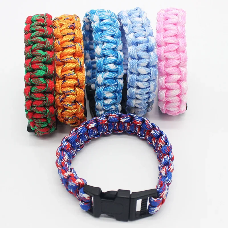 23cm Seven Core Paracord Escape Outdoor Emergency Plaited Rope EDC Camping Survival Saving Bracelet Tools Climbing Rope Cord