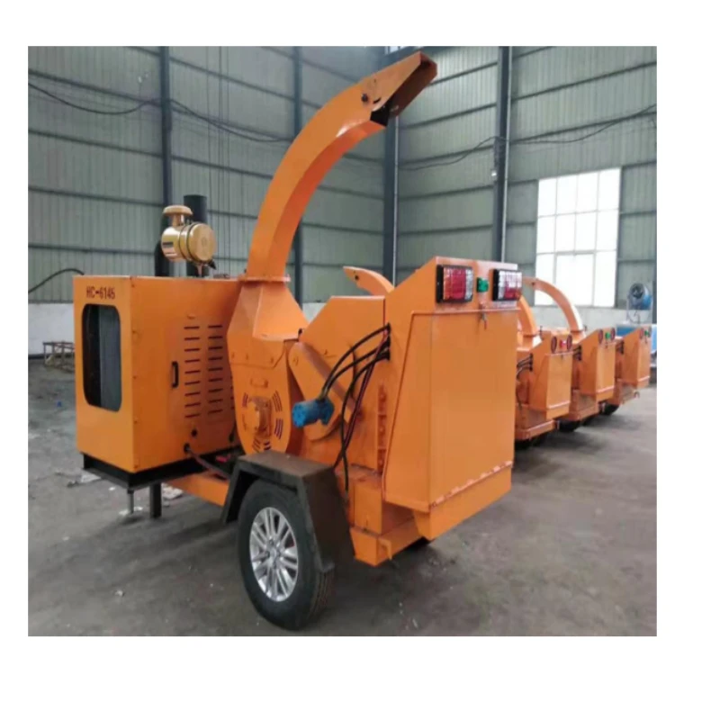 Mobile Diesel Wood Chipper Machine Wood Chippers Garden Wood Chipper Wood Sawdust Machine Wood Branch Hammer Mill Crusher