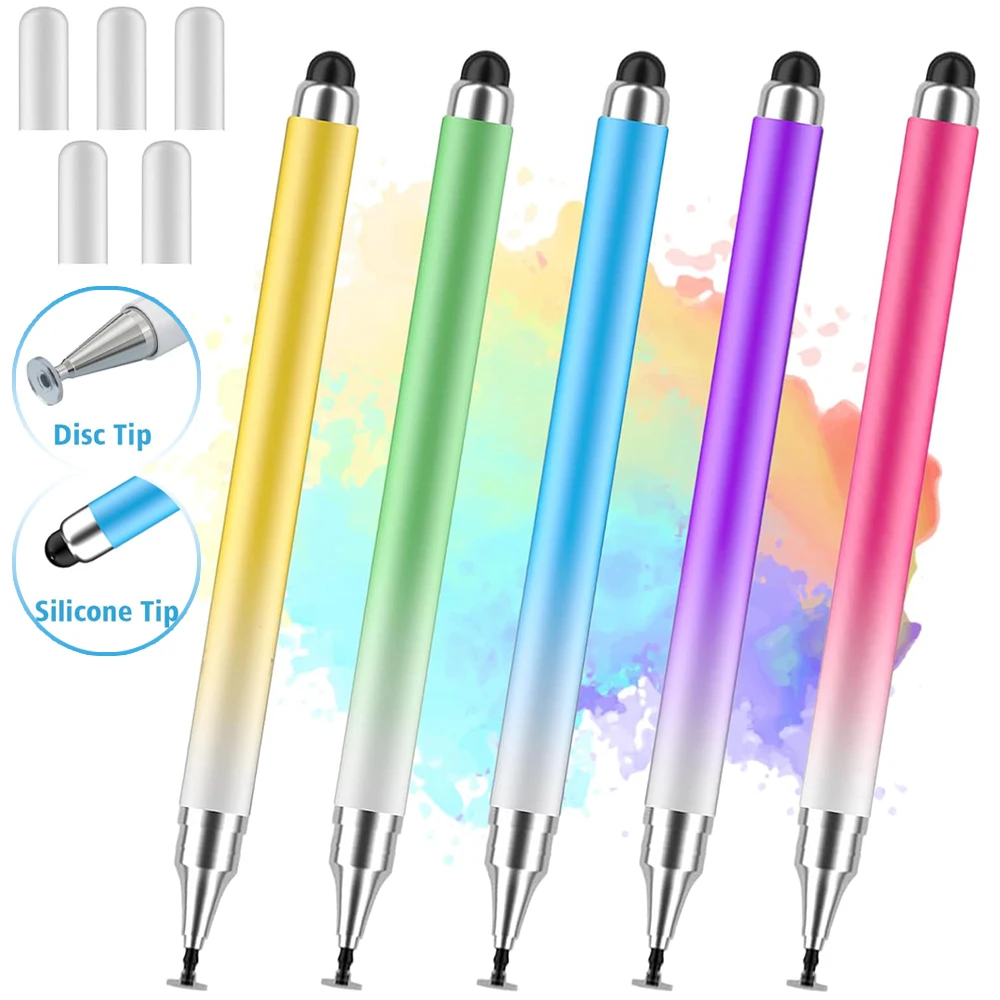 

2-in-1 Stylus Pen for Touch Screen High Precision Sensitivity Capacitive Stylus for IPhone/iPad/Android Universal Tablet Pen