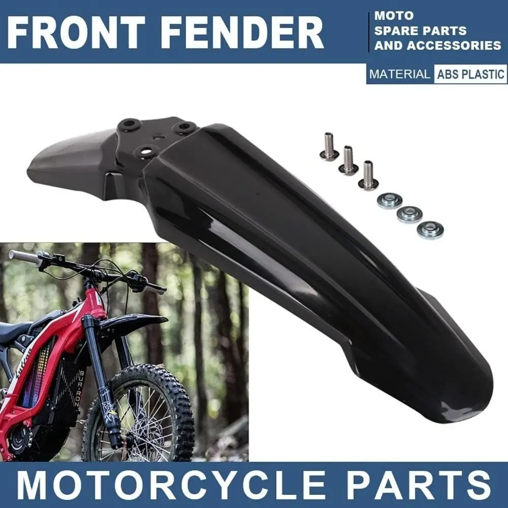 Plastic Material Front Fender Extended Length Modified Design Tail Fender Fiber Motorcycle Fender E-bike Accessories