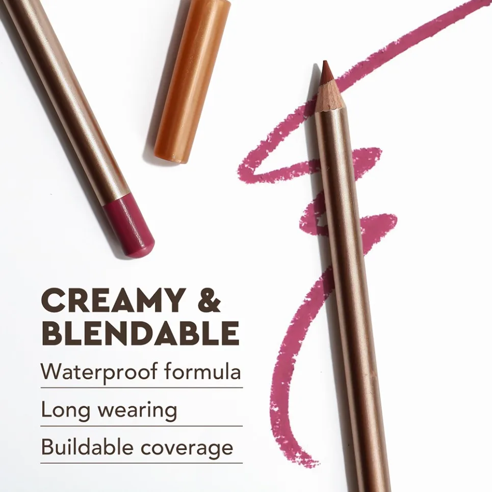 Matita per labbra vegana cremosa Etichetta privata Matita per labbra opaca impermeabile a lunga durata Trucco Logo personalizzato Commercio all'ingrosso