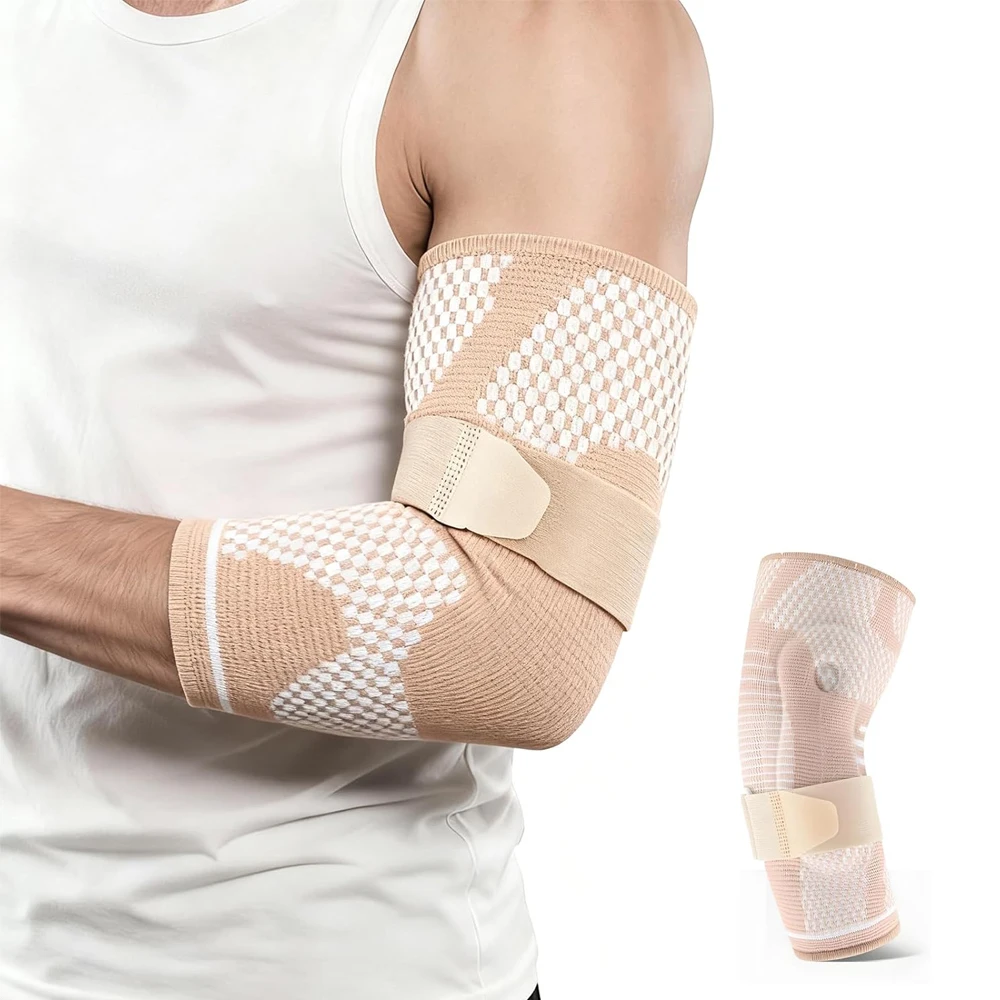1PCS Elbow Brace - Tennis Compression Sleeve - Wrap for Golfers,Left or Right Arm - Tendonitis Support Strap for Golf,Men Women