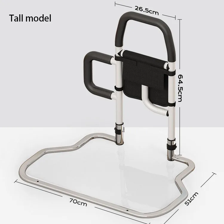 Bedside Handrail With Grip For Getting Up; Bedside Safety Rail To Prevent Falls; Designed To Help Pregnant Women Get Out Of Bed