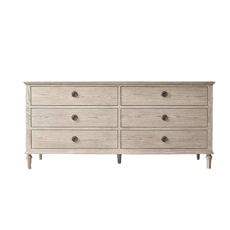 American solid wood chest of drawers master bedroom simple end of bed ultra-small size chest of drawers light luxury sofa locker
