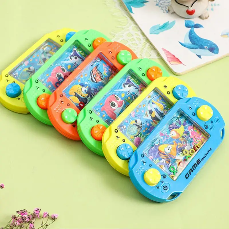 Water Ring Squeeze Toys Handheld Water Game Nostalgic Childhood Retro Toy Game Machine Circling Game Machine For Children