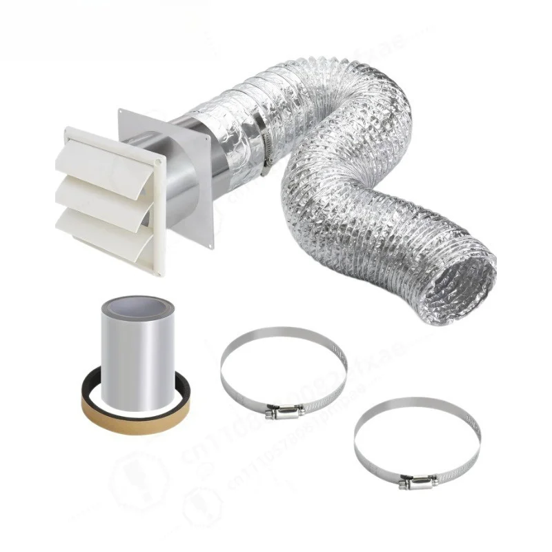4 Inch Dryer Vent Hose Connector Kit Bathroom Air Exhaust Vent Cover Air Duct Connection Fitting Accessory