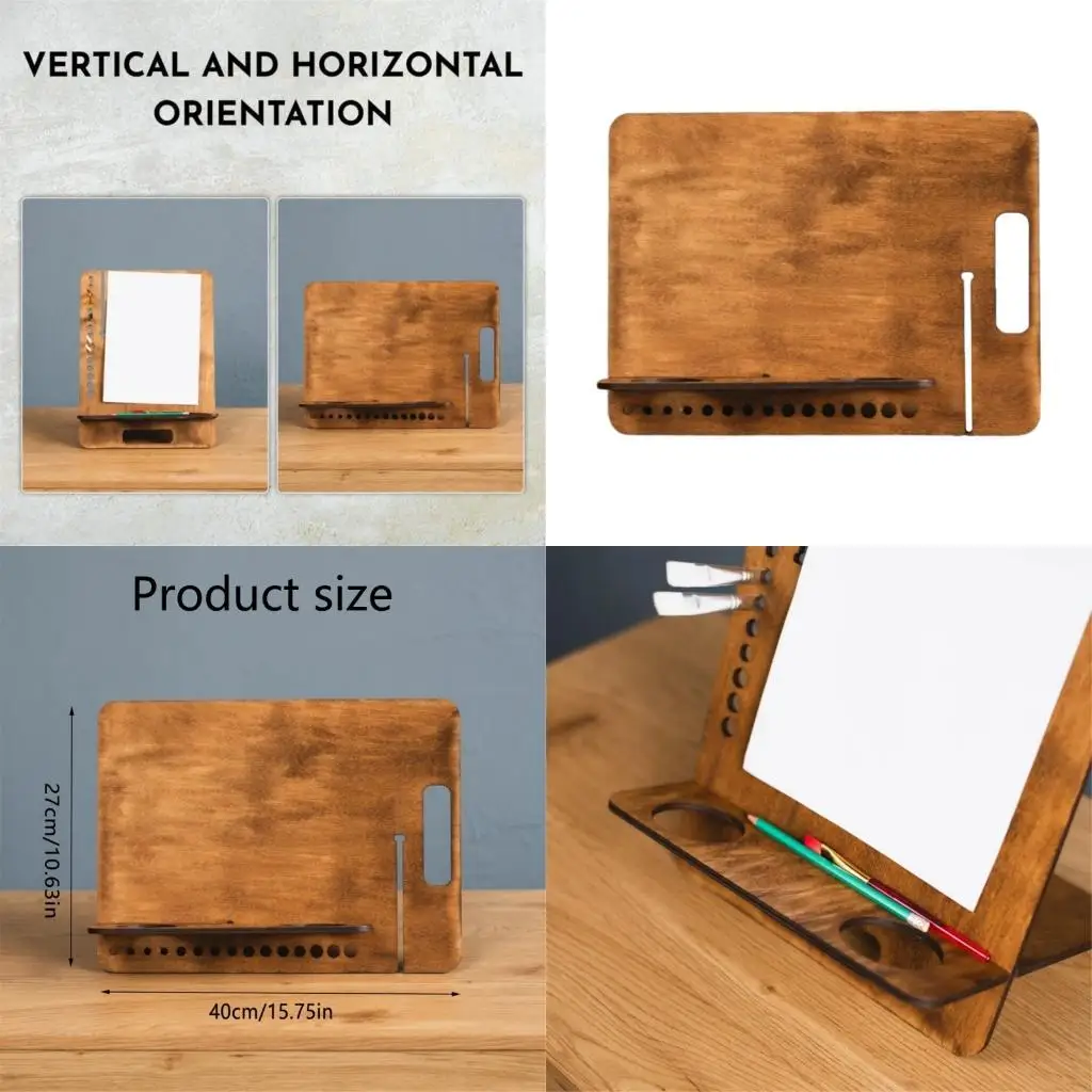 

Y5JB Portable Art Sketch Board With Handle 10.6x15.75In Drawing Clipboard Horizontal/Vertical Art Clipboard For Drafting