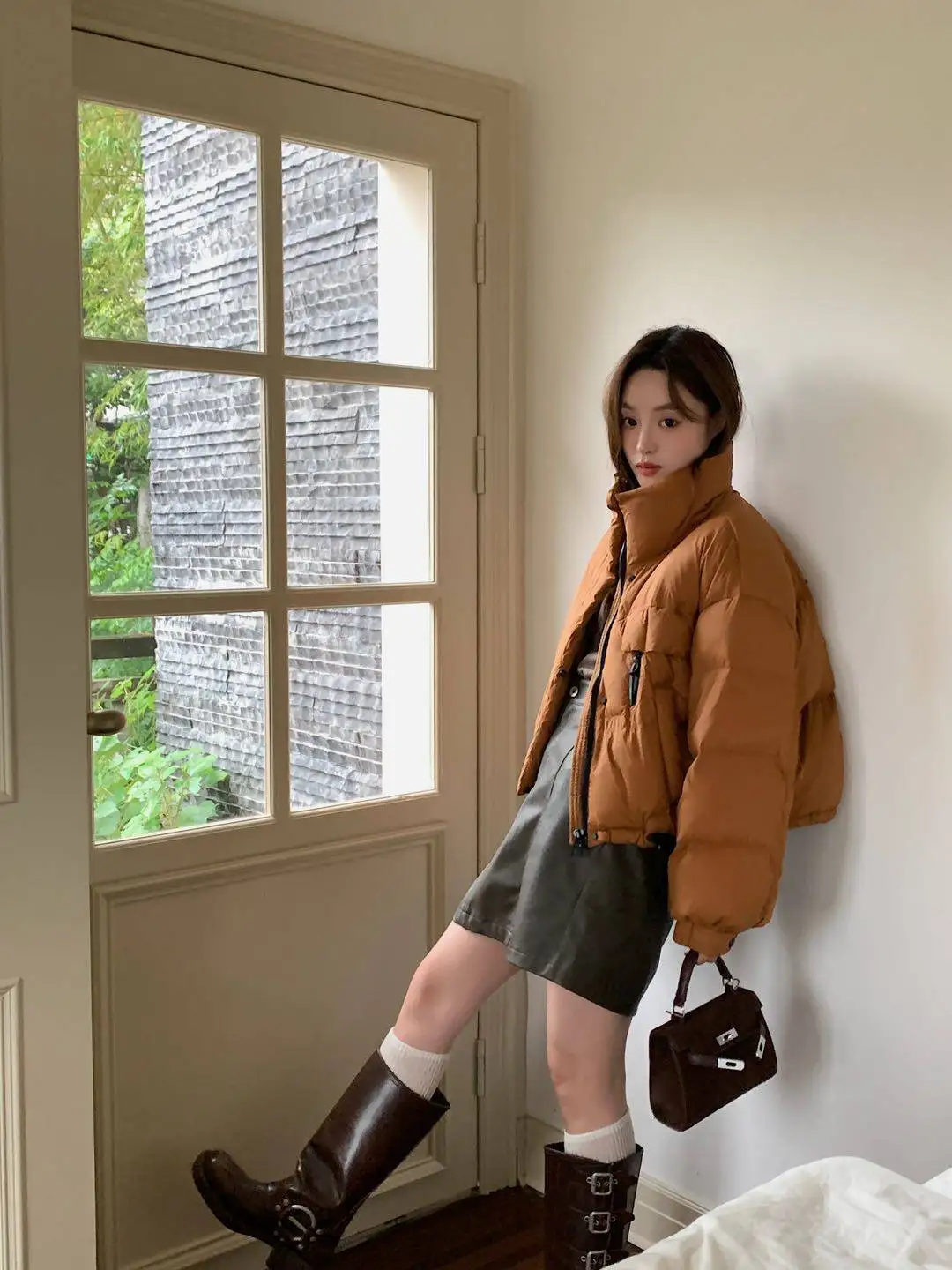 2026 Autumn Winter Women's Short Down Jacket Korean Stand Collar Puffer Jackets Women Warm Fashion Multicolor Thick Outerwear