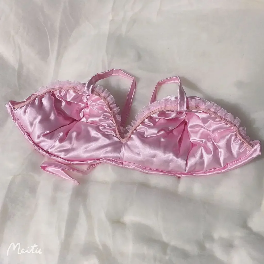 رجل BF الوردي حريري اللمس D كوب الدانتيل تنحنح عبودية البرازيلي ازياء عرض حي أزياء رقص بجولة حفلة خاصة Cos.Dolls