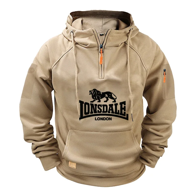 

In 2026, a new model of high-quality, fashionable and casual men's half-zip hooded sweatshirt will be launched. It is suitable f