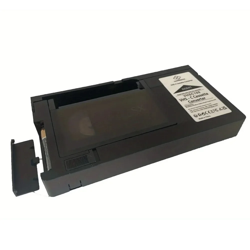 Adapter do kaset VHS-C, adapter do taśm VHS-C, baterie nie są dołączone, konwerter, adapter do kaset VHS-C, czarny, łatwy w użyciu. — zdjęcie produktu 2