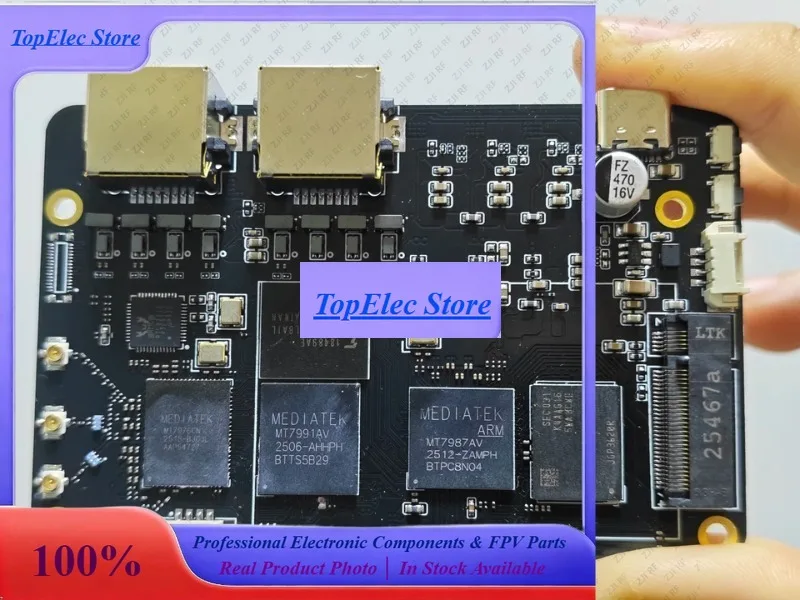 ToPssH5000M 5G CPE Router WIFI7 Development Board Enclosure MT7987+MT7991 Dual 2.5G Ethernet Ports For RM500Q RM520N-GL RM502Q F
