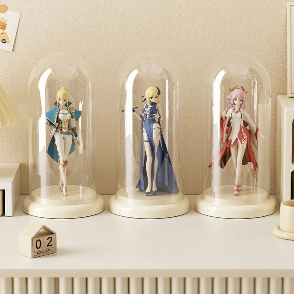 Multifunctional Plastic Anime Figure Case Transparent Waterproof Toys Storage Box Dustproof Figure Display Rack Child Gift