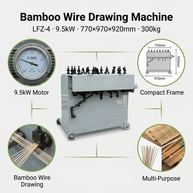 for STR LFZ4 Automatic Bamboo Weaving Chopsticks Machine Electric Bamboo Pole Processing Equipment from China