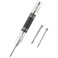 Automatic Centre Punch 2pcs Needles Adjustable Spring Loaded Metal Drill Loaded Marker Wood Chisel Joinery Carpenter Tool