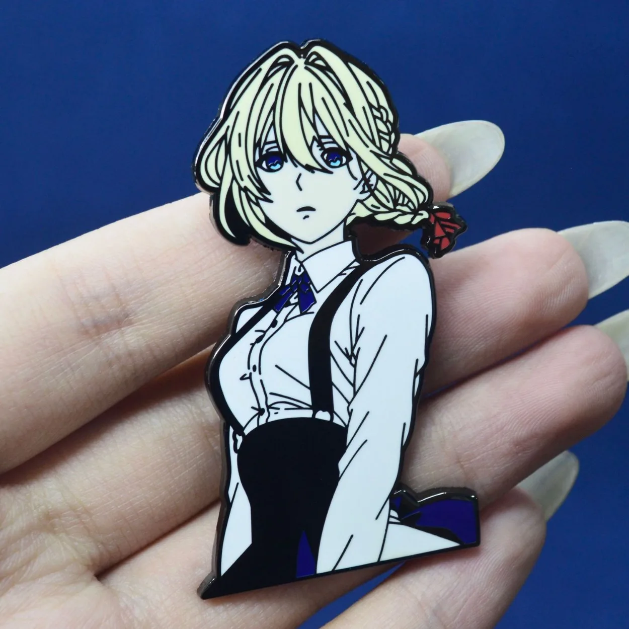 Anime Violet Evergarden Metal Badges Japanese Manga Enamel Pins Brooches for Bag Backpack Clothing Lapel ACG Cosplay Decoration