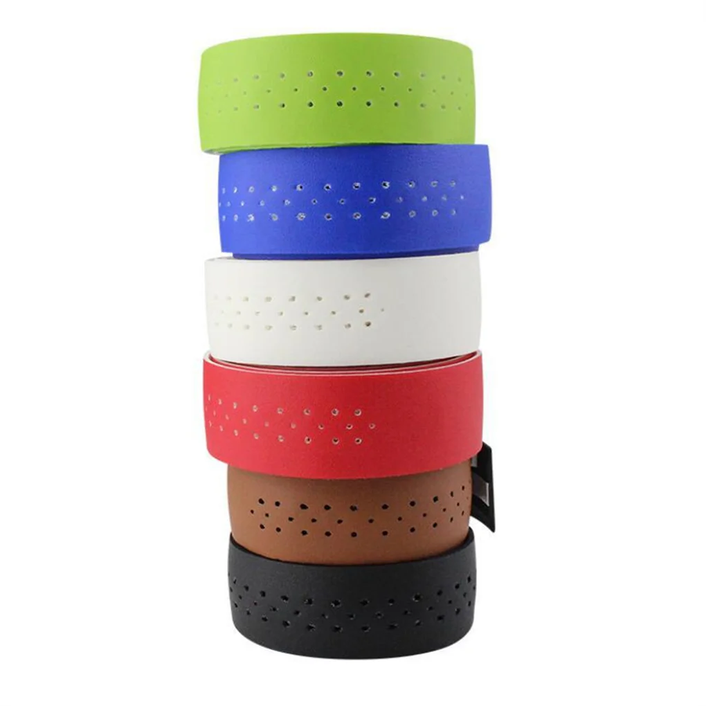 

2 Pieces Handlebar Tape Workmanship Sweet Gift Perforated Belt Road Strap Bars Wraps Cycling Accessory Biking Supplies
