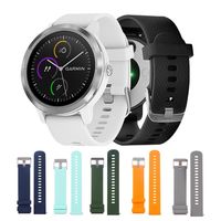 20mm Silicone Bracelet Strap Replacement Classic Sport Watch Band for Garmin Vivoactive 3 / Vivomove HR Smart Accessories