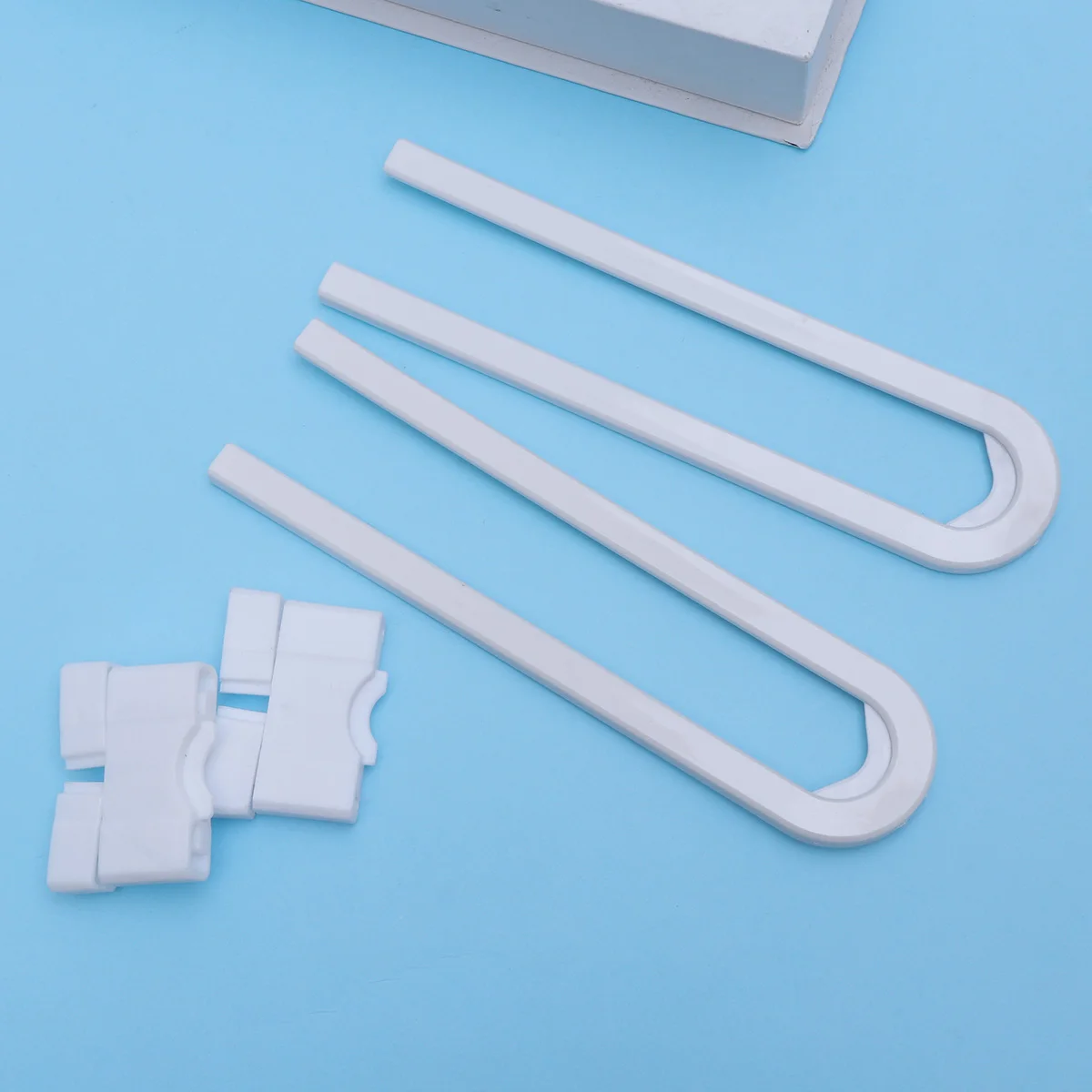 

Adjustable Door Latch for Baby Proofing Lock Cabinet Security White Closet Child