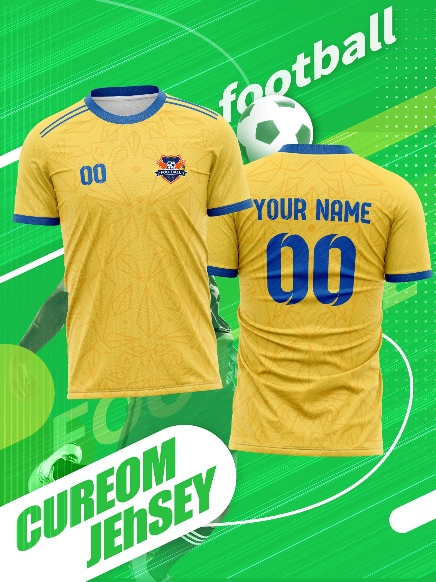 

Футболка для футбола с индивидуальным фото, именем и номером, высококачественная, популярная, лидер продаж, спортивная майка